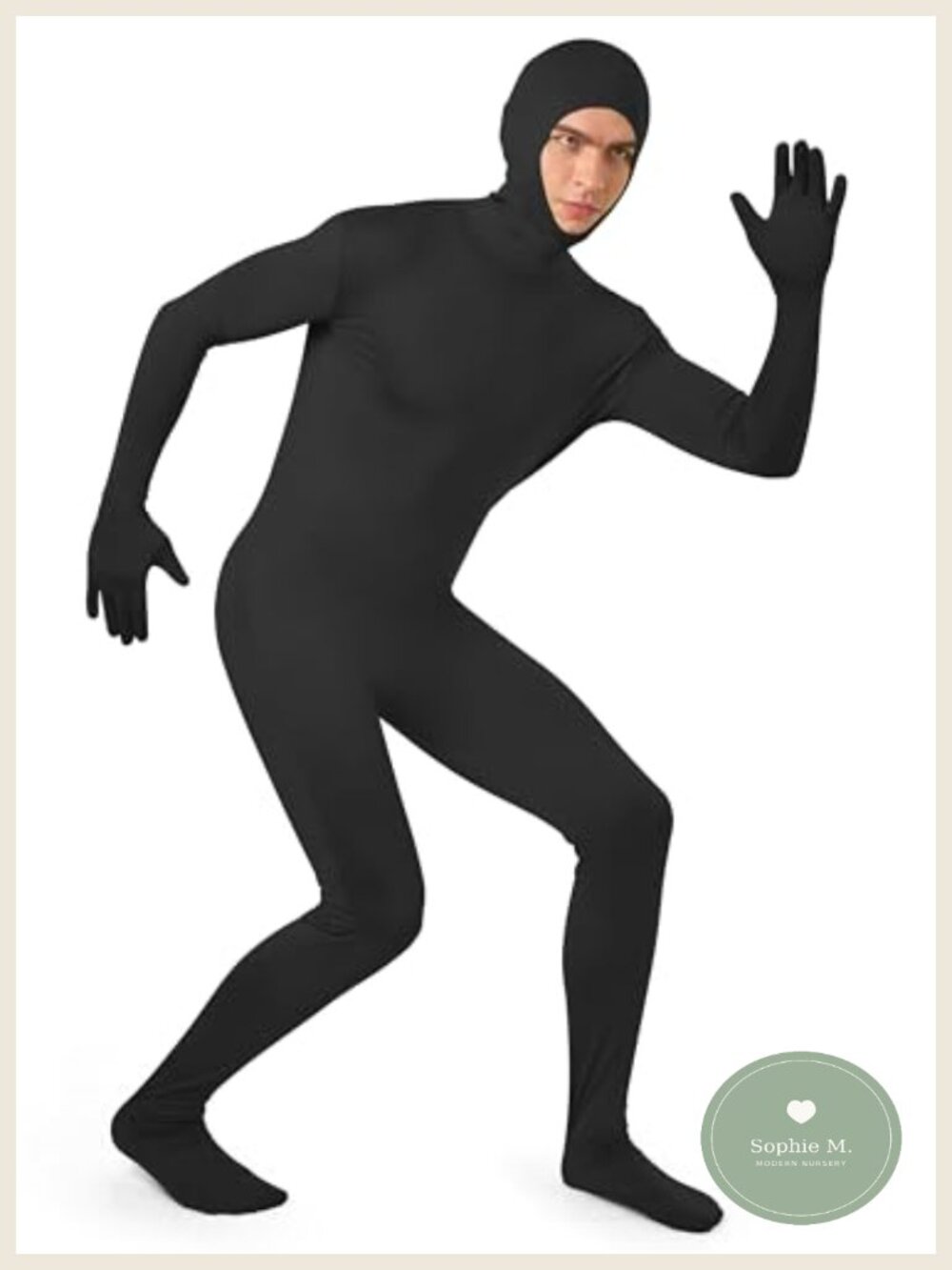 Mens Halloween Costume Bodysuit Jumpsuit Zentai Open Face Cosplay Party